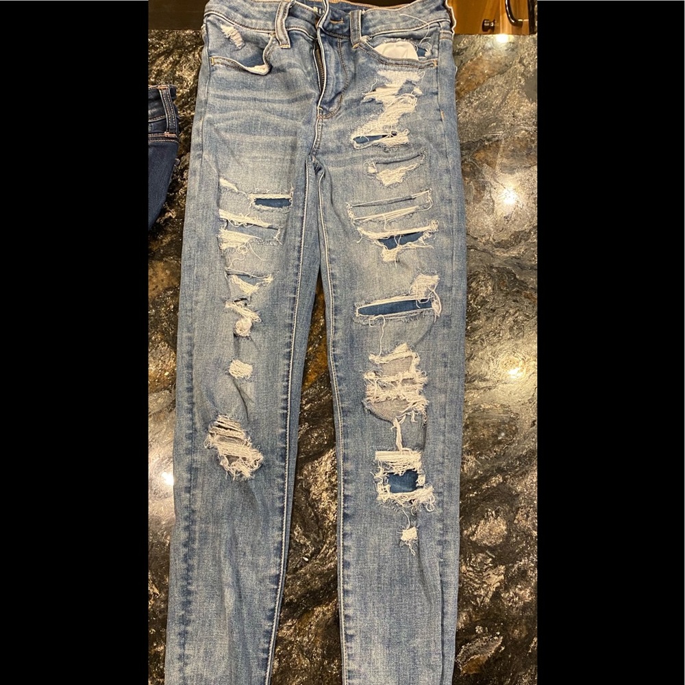 American Eagle Outfitters AEO Next Level Stretch High Hi-Rise Jeggings Size 0